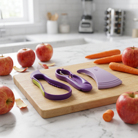 Nieuwe Aanwinst 3-in-1 Draaibare Multi-Schiller Groente- en Fruitschiller Rotatie-snijder Wortelsnijder voor Keuken Gadgets
