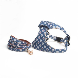 Collier <span class=keywords><strong>pour</strong></span> chien à motif uni, <span class=keywords><strong>harnais</strong></span> et laisse légers, doux et réglables <span class=keywords><strong>pour</strong></span> petits chiens, en fibre de type gilet - Product Image 2