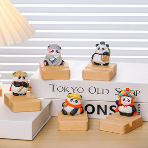 Creative Cartoon Panda Phone <b>Stand</b> Resin <b>Desktop</b> Decoration For Office And Gift - Product Image 1