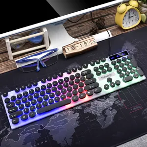 K4 Keyboard Berkabel Usb Game Mekanikal Kualitas Tinggi, Keyboard Gaming Murah
