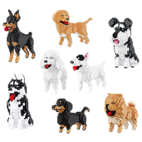 Colección Balody, Figuras de Perros de Ladrillos Miniatura para Armar, Bull Terrier, Chow Chow, Husky, Golden Retriever, Juguete de Construcción