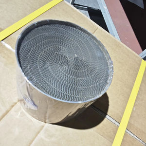 ที่นำตัวเร่งปฏิกิริยาโลหะสำหรับรถยนต์600cpsi Euro 1/2/3/4/5 OBD เครื่องฟอกไอเสียเชิงเร่งปฏิกิริยาแบบสากลพร้อมการเคลือบพื้นผิวโลหะรังผึ้ง - Product Image 2