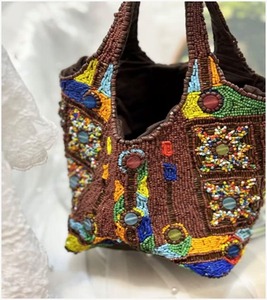 Bolso de Mano con Cuentas Hecho a Mano, con Bordado Fino, para Mujer, Disponible al Mejor Precio - Product Image 4