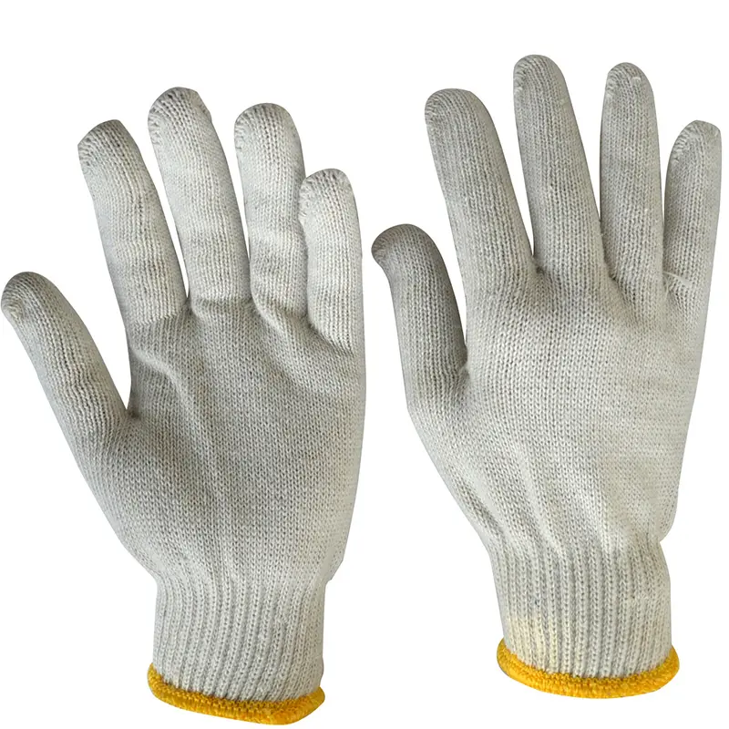 Beige color cotton gloves 40gram kuwait