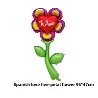 Ensemble de ballons en aluminium en forme de coeur espagnols Offre Spéciale pour les propositions de la Saint-Valentin Confession d'amour Ballons de mariage Décorations de fête