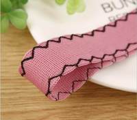 Pita Elastis Bergaris Rajutan Bentuk V, Pita Elastis Buatan Tangan DIY, Pita Peregangan untuk Kemasan Kado Pernikahan, Aksesoris Rambut, Pakaian Atasan