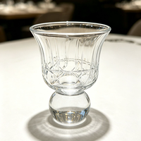 Heldere Tulpenvormige 55ml Chinese Baijiu Shotglaasje voor Liquor Proeverij, Thuisbar, Restaurant, Banket, Tafel, Drinkgerei voor Kung Fu Thee