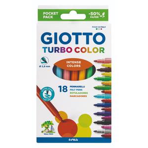 GIOTTO - ÉTUI DE CRAYONS TURBO COLOR AVEC 18 MARKERS - Product Image 1
