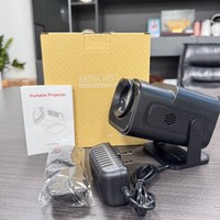 Projecteur portable HD pour téléphone mobile, idéal pour le home cinéma, avec fonction de mise en miroir sans fil, vidéo 3D, cinéma, projecteur de films pour chambre à coucher