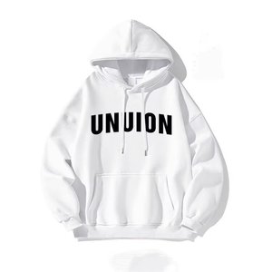 Sweats à capuche d'hiver pour hommes, impression de logo personnalisée, 100% polyester, coupe-vent, uni, décontracté, luxe, unisexe, polaire, broderie, en vrac - Product Image 2