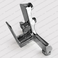 Robinet de baignoire monocommande en chrome poli avec mitigeur de douche et cartouche céramique pour salle de bain