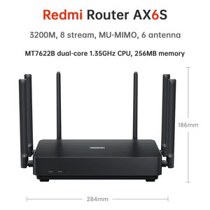 Routeur sans fil Mijia AX6S, 3200 Mbps, Wi-Fi 6, double fréquence 2,4 GHz / 5 GHz, 256 Mo OFDMA, 6 antennes à gain élevé, répéteur - Product Image 6