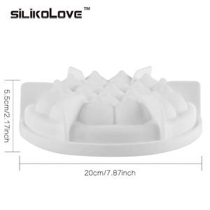 MUYULINS factory strawberry peach-shaped mousse maker LFGB platinum non-stick BPA-free <b>silicone</b> cake pan mold - Product Image 5
