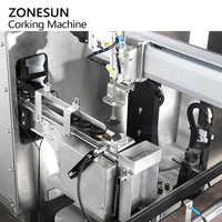 Machine de bouchage automatique verticale pour bouteilles de vin ZONESUN ZS-XG21U avec trieuse vibratoire