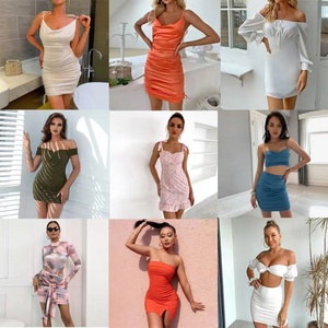 Robe décontractée tendance 2026 WTT, couleur unie avec petites rayures, vente flash transfrontalière - Product Image 5