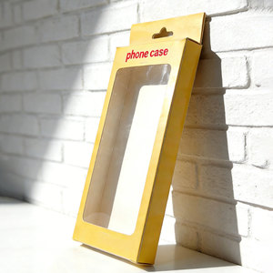 Boîte pliante en papier pour produits électroniques avec impression personnalisée de marque privée, boîte suspendue avec fenêtre en PVC transparent pour étui de téléphone - Product Image 6