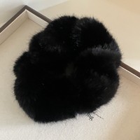 Bandeau en peluche en forme d'intestin grêle, nouvelle collection automne/hiver 2025, haut de gamme, simple, polyvalent, accessoire capillaire duveteux, haute élasticité