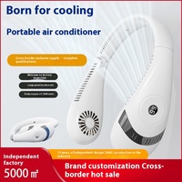 Bandeau de cou de ventilateur de refroidissement par vent avec affichage numérique Mini ventilateur de cou rechargeable par USB