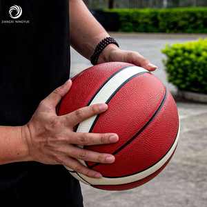 Ballon de basketball pour hommes, logo personnalisé imprimé, cuir PU, PSYCHE, ballon d'entraînement intérieur/extérieur, taille 7, commande OEM - Product Image 5