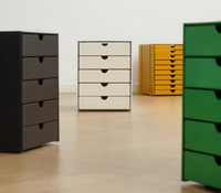 Armoire de rangement moderne en acier à 5 tiroirs, durable et polyvalente pour la maison, le bureau, la banque, l'atelier, la salle de sport