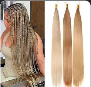 Cheveux à tresser pré-étirés ultra-lisses de 28 pouces, 150g, soyeux, pour tresses <span class=keywords><strong>Jumbo</strong></span> sans nœuds et Box Braids EZ Braid, pour femmes noires, vente en gros - Product Image 1