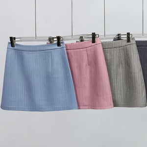 Custom OEM/ODM Women <b>Ankle</b>-Length Formal A-Line Skirt Solid Color Knitted Breathable Spandex/Polyester Fashion Pattern Vacation - Product Image 1