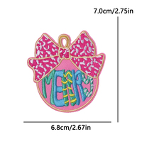 Patchs brodés personnalisés à thermocoller pour vêtements, chapeaux, vestes, motifs Arbre de Noël, Verre à vin, Citations de fêtes, Vente en gros