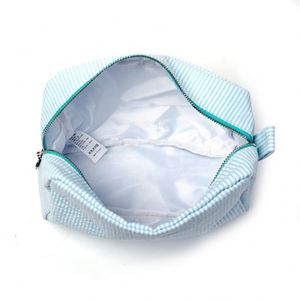 Nouvelle Trousse de Maquillage Populaire BSCI – Sac de Voyage Portable pour Articles de Toilette et Cosmétiques en Seersucker - Product Image 3