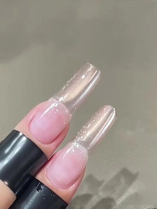 Nouveau vernis à ongles gel effet œil de chat, perles de verre transparentes, couleur <span class=keywords><strong>rose</strong></span> <span class=keywords><strong>flashy</strong></span>, pour l'été – Fournitures populaires pour ongles - Product Image 4