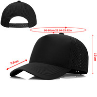 Club Company Op Maat Gemaakte Sport Waterdichte 5-Panel Baseball Cap Hydro Ademend Touw Golf Petten met 3D Borduur Logo Gorras