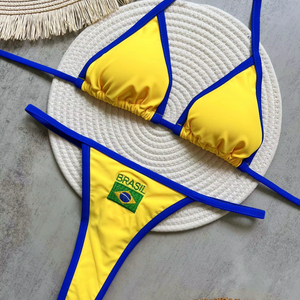 <span class=keywords><strong>Maillot</strong></span> <span class=keywords><strong>de</strong></span> <span class=keywords><strong>bain</strong></span> bikini deux pièces personnalisé RT2531 pour femme, sexy, avec logo imprimé, biquini brésilien - Product Image 1