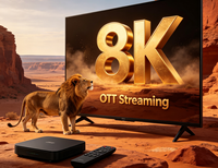 Nuevo Decodificador de TV IPTV OTT Streaming, Apto para Europa Occidental, Alemania, Francia, Países Bajos