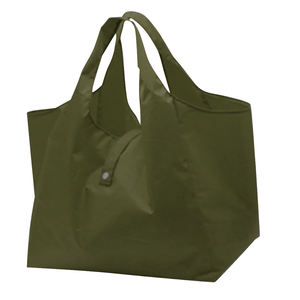Sacs de courses réutilisables pliables en polyester 210D personnalisables de qualité avec poche pour logo, pour les voyages et les activités de plein air - Product Image 6