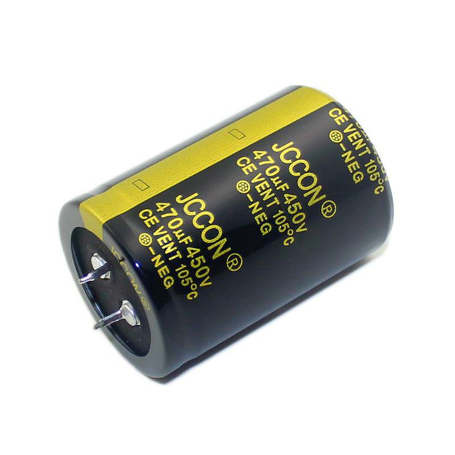 Motor Starting Capacitor 450V 470F 35x50 JCCON High Voltage Long Lifetime Electrolytic Capacitor -40C +105C 20%