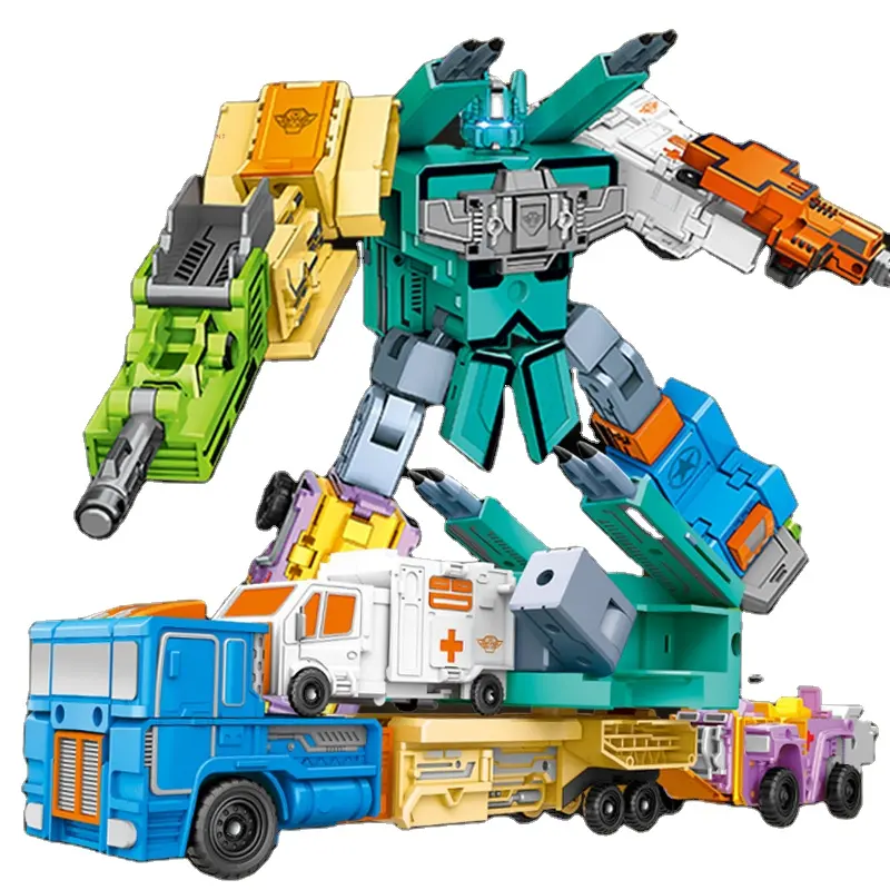 Robot de bloc de construction de déformation numérique pour enfants, 100 jouets de bloc de construction de déformation