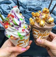 Zachte ijsmachine met één kop voor dessertwinkels, elektrisch, commercieel, voor op het aanrecht