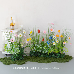 Fleurs artificielles en soie faites à la main <span class=keywords><strong>Monet</strong></span> Garden pour aménagement paysager, décoration, accessoires d'affichage commercial - Product Image 2