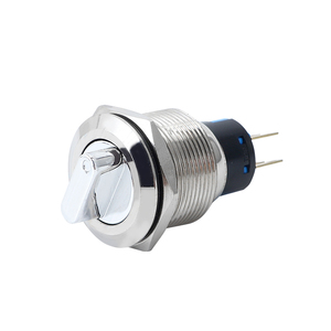 19Mm 3 Pin Kim Loại Đen Bật/Tắt Tạm Thời/Chốt Cửa Nút Ấn Công Tắc Không Có Đèn Led - Product Image 4
