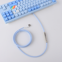 Câble USB Type-C vers USB Mini XLR Aviator en nylon tressé double gaine, charge rapide 3A pour clavier de jeu mécanique