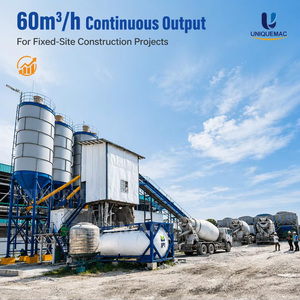 Ligne de production de béton prêt à l'emploi UNIQUE, électrique, 72 kW, 60 m³/h, avec moteur et propulseur - Product Image 2