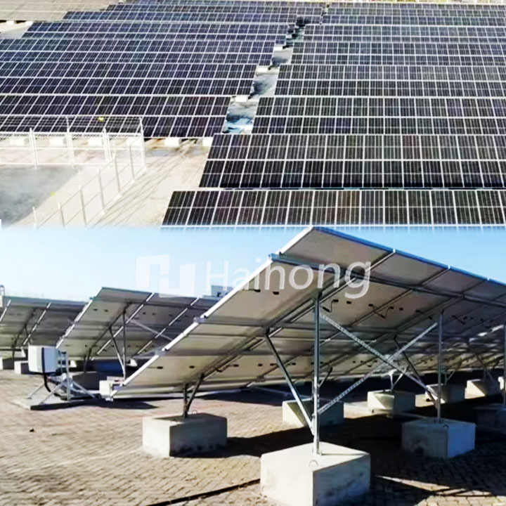 Galvanized Steel Pole Mounting Solar PV Module Pile Ramming Structure ...