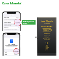 Baterai Ponsel OEM Kara Manda untuk iPhone dengan Papan Proteksi Diagnostik Menunjukkan Kesehatan Baterai 100% untuk iPhone 12 12Pro