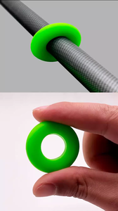 Bouchon de canne à pêche en silicone lumineux, anneau anti-chute haute élasticité antidérapant, accessoires de pêche - Product Image 5