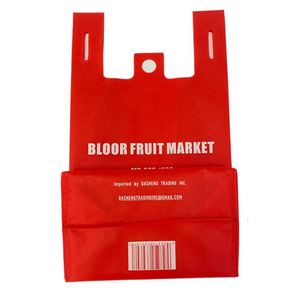 Sacs de courses non tissés TNT de qualité supérieure à prix spécial pour supermarchés, sacs de courses personnalisés avec fond renforcé pour l'épicerie en gros - Product Image 6