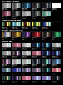 Fournisseur 1.35*18 mètre PET PVC Métal Champagne Or super brillant caméléon peinture auto voiture vinyle wrap couleurs