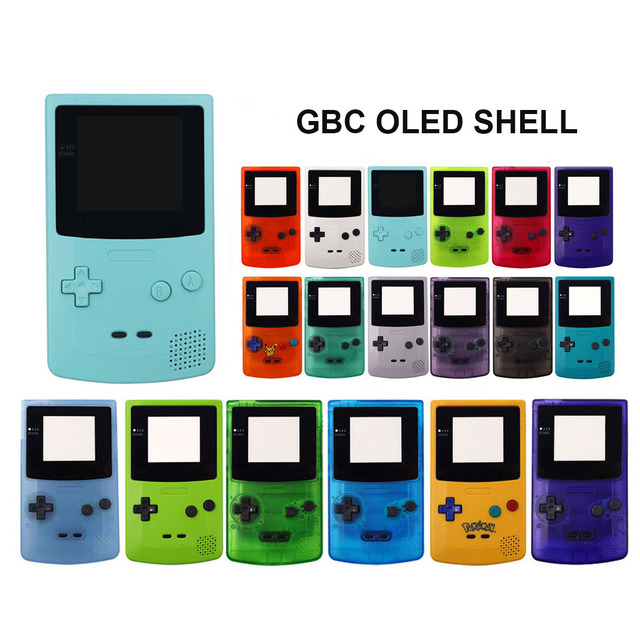 Housing Shell Pre-cut Shell Case With Buttons Kit to Fit for GBC OLED Screen for GBC Game Console