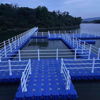Drop Stitch Material Marine Modular Floating Bridge Pontoon Dock Plate-forme d'amusement gonflable Dock flottant pour jet-ski