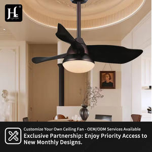 Ventilateur de plafond décoratif moderne de 42 pouces avec lampe LED, moteur CC à économie d'énergie, réversible, 3 pales pour la maison et le bureau - Product Image 6