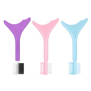 Brosse de contrôle des bords 3-en-1 personnalisée, brosse à sourcils, peigne à cheveux, outil de coiffage et de toilettage, marque privée - Product Image 5