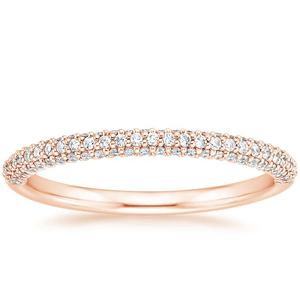 <span class=keywords><strong>Gioielli</strong></span> in Oro Vero, Anello Impilabile Valencia in Oro Bianco 10K con Moissanite e Diamanti, Fascia Eternity Larga 2,5mm - Product Image 5